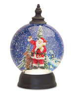 Christmas Santa Snow Globe – Acrylic 9.25H – Indoor Holiday Decor – By Melrose