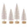 White Holiday Bottle Brush Trees