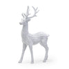 Two's Company 81892 Basket Weave Winter Resin Deer Decor