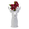 Two's Company 81895 Oh Deer! Beautiful White Reindeer Vase/Decor