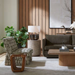 Sculptural Brown Table Lamp for Living Room