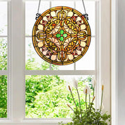 Fine Art Lighting Round Stained Glass Panel – Tree of Life Design