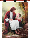 Greg Olsen “In His Light” Wall Tapestry – Jesus and Child Artwork