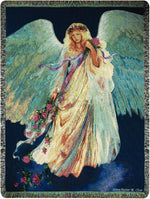 50x60 inch Tapestry Throw Messenger of Love – 100% Cotton Decorative Accent by Manual Woodworkers