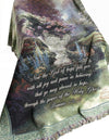 Thomas Kinkade Christian Blanket – Decorative 50x60 Tapestry for Living Room or Bedroom