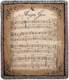 How Sweet the Sound Tapestry Throw – 50x60 Inspirational Hymn Blanket