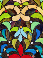 Classic Tiffany Glass Panel – Elegant Vertical Art by Fine Art Lighting