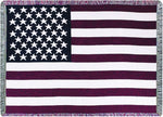Layered Cotton Throw 46x60 inch – U.S.A. Themed by Manual Woodworkers