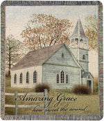 50×60inch Amazing Grace Tapestry Throw BJ Artwork – 100% Cotton by Manual Woodworkers