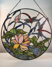 Handcrafted Stained Glass Window Art – Tiffany Panel from Fine Art Lighting
