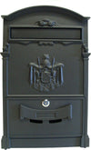 Fine Art Lighting AB01 Locked Cast Aluminum Durable & Weather Resistant Mailbox for Secure Outdoor or Porch Use - Matte Black