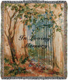 Remembrance Woven Throw – In Loving Memory Gate 50x60 inch by Manual Woodworkers