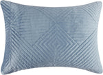 Greenland Home Fashions Riviera Velvet Standard Pillow Sham – Quilted Dutch Velvet, 20×26 Inch