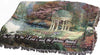 Inspirational Tapestry Throw – 60x50 Garden Scene with Scripture Verse