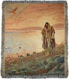 Christian Inspirational Throw– In The World But Not Of The World by Manual Woodworkers