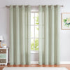 Ticking Stripe Room Darkening Pole Top Curtain Panel Pair each 40" x 84" Sage
