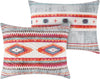 Kiva Sham – Reversible 20x26 Pillow Cover with Rustic Southwest Motifs