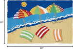 Modern Tropical Entryway Rug – Jellybean Beachy Keen