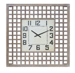 Decorative Wall Clock – 29.5"SQ Wood & MDF – Modern Home Accent – By Melrose