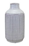 Rustic Terra Cotta Accent Vase – 10"H Ribbed Design for Farmhouse, Boho, or Transitional Decor – By Melrose