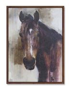 Melrose Wood Framed Horse Canvas Painting 31.5"H