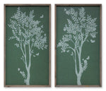 Melrose Wood Framed Tree Outline Print (Set of 2)