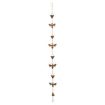 Copper Iron Bee Rain Chain 66.5" Long Decorative Downspout Alternative by Melrose