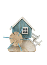 Nautical Wooden Water Wheel Decor – Set of 2, 8.5