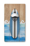Melrose Wooden Surfboard Bottle Opening Wall Hanging 11"H