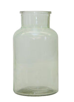 Glass Vase in Sage Green 10.25 Inch Height for Table or Shelf Display By Melrose