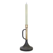 Black & Gold Trumpet Candle Holder Duo – 9.25