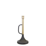Set of 2 Metal Trumpet Candle Holders – 9.25