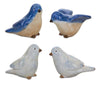 Melrose Blue Birds Sitting Figurine (Set of 4)