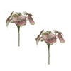 Lifelike Artificial Begonia Leaf Set of 2 11.5 Inch Height By Melrose