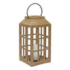 Brown Black Wooden Lantern 22.5 Inch Height Candle Holder By Melrose