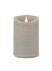 Melrose Grey Simplux LED Designer Wax Candle with Remote (Set of 2)