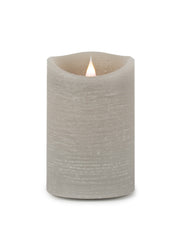 Melrose Grey Simplux LED Designer Wax Candle with Remote (Set of 2)