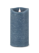 Melrose Blue Simplux LED Designer Wax Candle with Remote