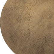 Uttermost 50028 Antigua Antique Brass Side Table with Textured Finish 20