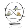 glass bird trio decor