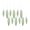 Melrose Green Frosted Pinecone Drop Ornament (Set of 12)