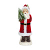 Melrose Santa Figurine with Pine Tree (Set of 2)