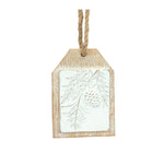 Whitewashed Wood Look Christmas Tag Ornaments