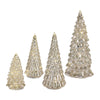 Lighted Mercury Glass Holiday Trees Tabletop Decor