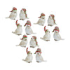 Melrose Winter Bird Figurine with Stocking Hat (Set of 12)