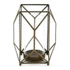 Melrose Geometric Iron Candle Holder 10"H