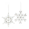 Melrose Jeweled Metal Snowflake Ornament (Set of 12)