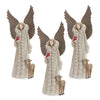 Melrose Winter Angel Figurine with Deer and Bird Accent (Set of 2)