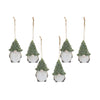 Melrose Terra Cotta Gnome with Pine Tree Hat Ornament (Set of 2)