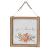 Pumpkin Wall Frames – Set of 2 "Give Thanks" & "Be Grateful"